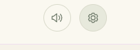 The cog settings button (green circle with gear icon) in the Prospect Hollow header beside the speaker button