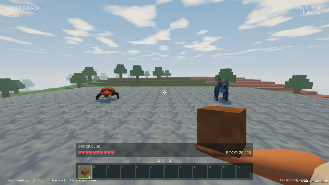 A Rustback beetle rendered in daylight in the Rivet Reach importer